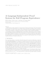 A Language-Independent Proof System for Full Program Equivalence