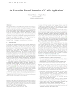 An Executable Formal Semantics of C with Applications