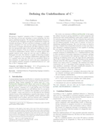 Defining the Undefinedness of C