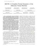 KEVM: A Complete Semantics of the Ethereum Virtual Machine