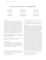 Test-Case Reduction for C Compiler Bugs